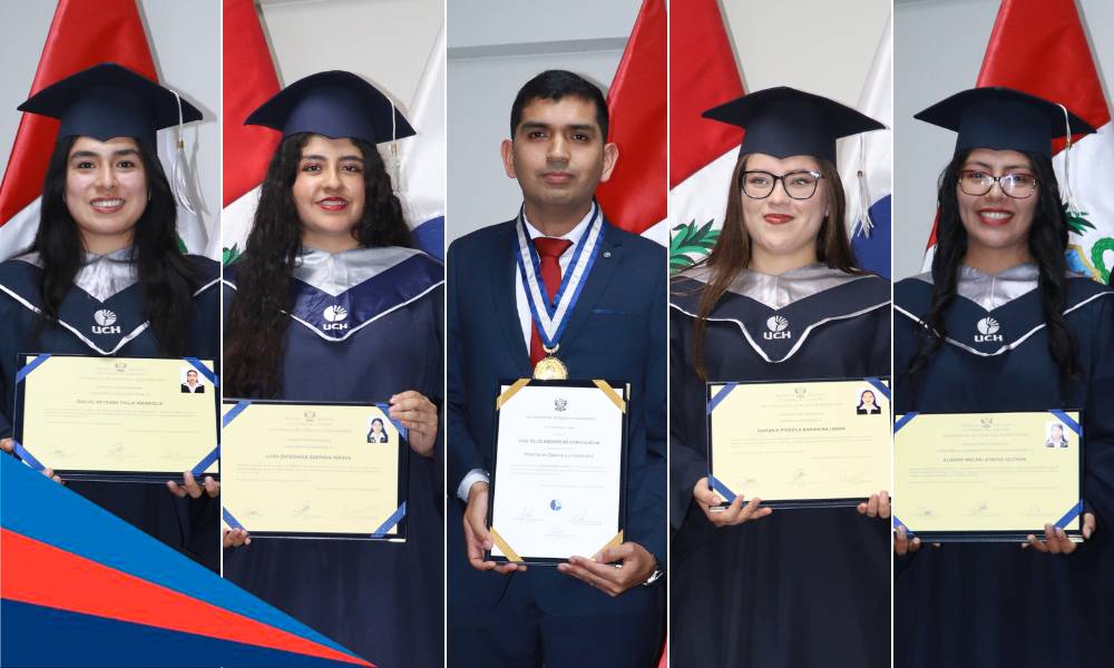 Nuevos profesionales de la UCH reciben grados en emotivas ceremonias