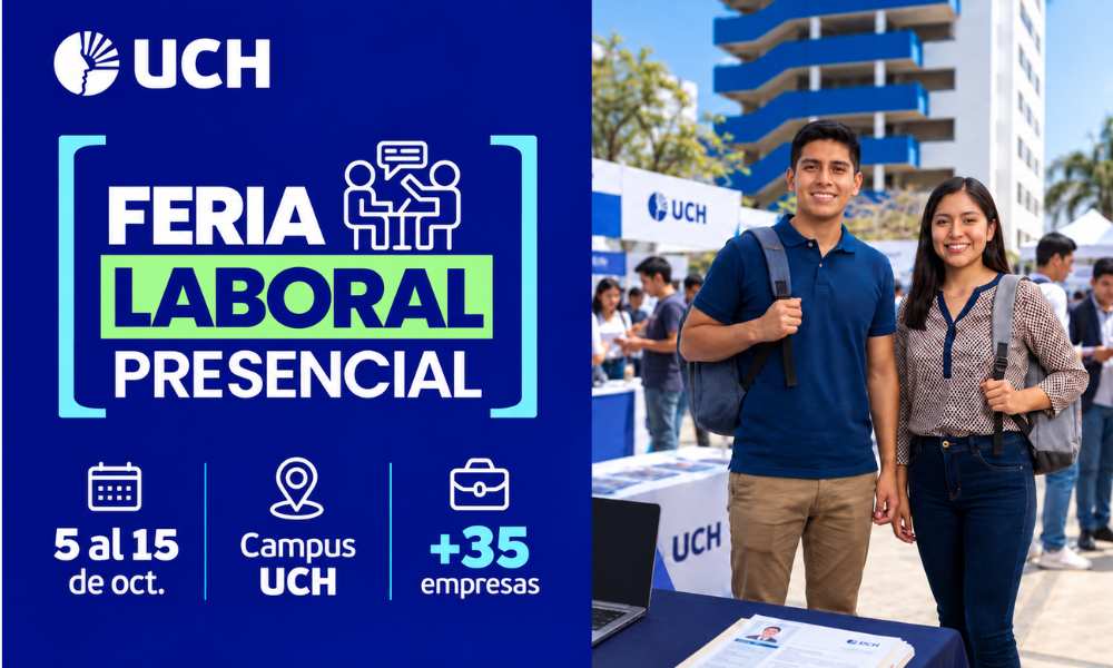 Feria Laboral UCH 2026-II conectará a estudiantes y egresados con nuevas oportunidades