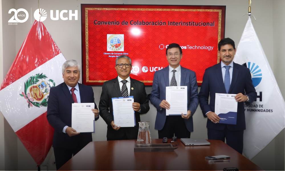 UCH firma convenio con la Cámara de Comercio de Jiangsu y Okeanos Technology