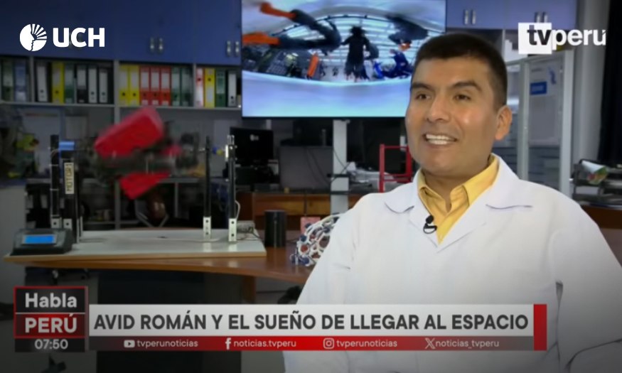 Investigador UCH Avid Román-González es entrevistado en TVPerú por su trayectoria aeroespacial