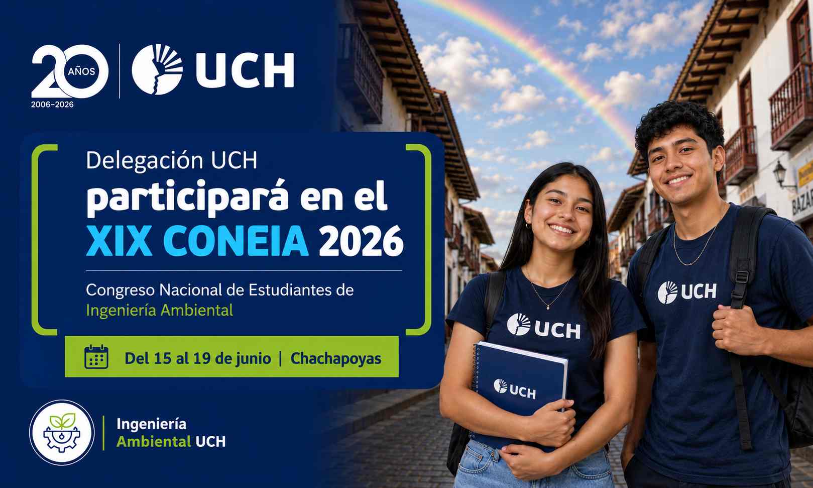 Estudiantes de Ingeniería Ambiental UCH llevarán su investigación al CONEIA 2026