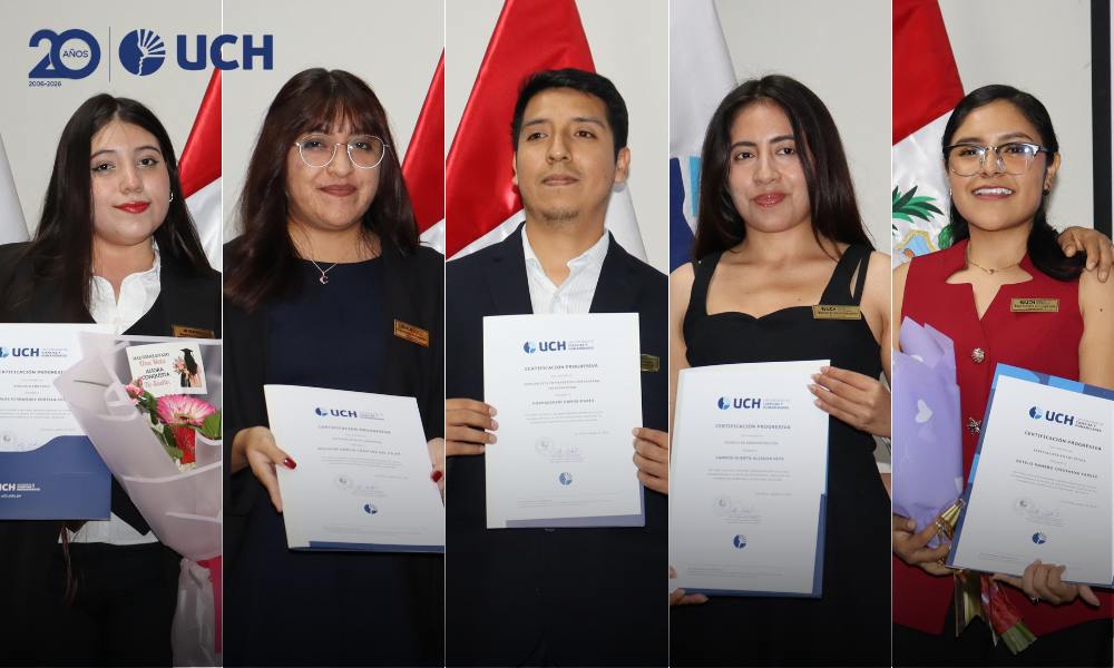 Estudiantes UCH reciben certificaciones progresivas que fortalecen su perfil profesional