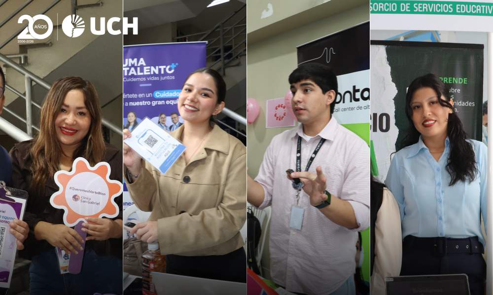 Feria Laboral UCH 2026 conectó a estudiantes con más de 30 empresas y oportunidades de empleo