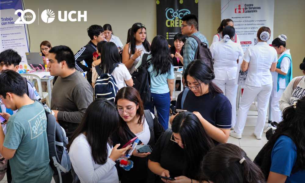 Feria Laboral UCH 2026-II conectó a estudiantes y empresas