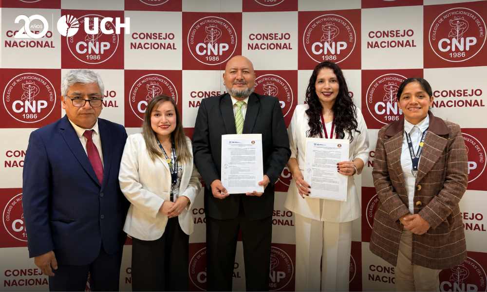 UCH firma convenio con el Colegio de Nutricionistas del Perú 