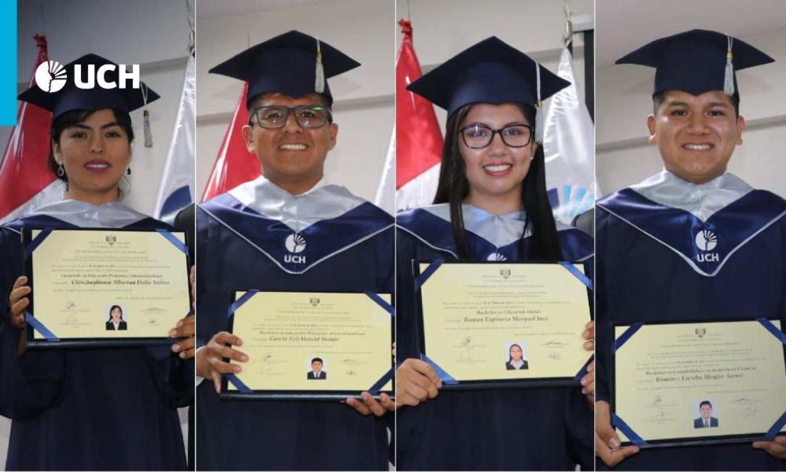 Egresados reciben sus grados de Bachiller y Título Profesional