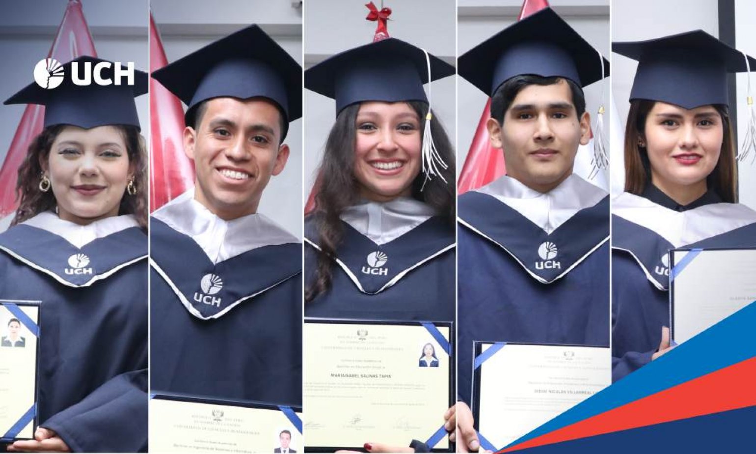 UCH celebra emotiva ceremonia de grados y títulos por partida doble