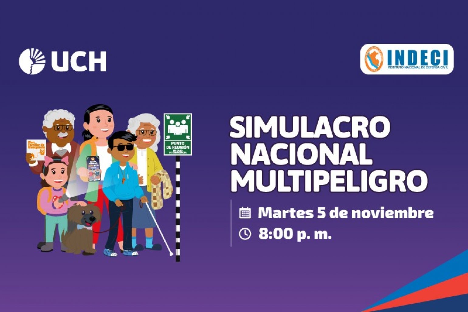 ¡Prepárate y participa! Súmate al Tercer Simulacro Nacional Multipeligro 2024