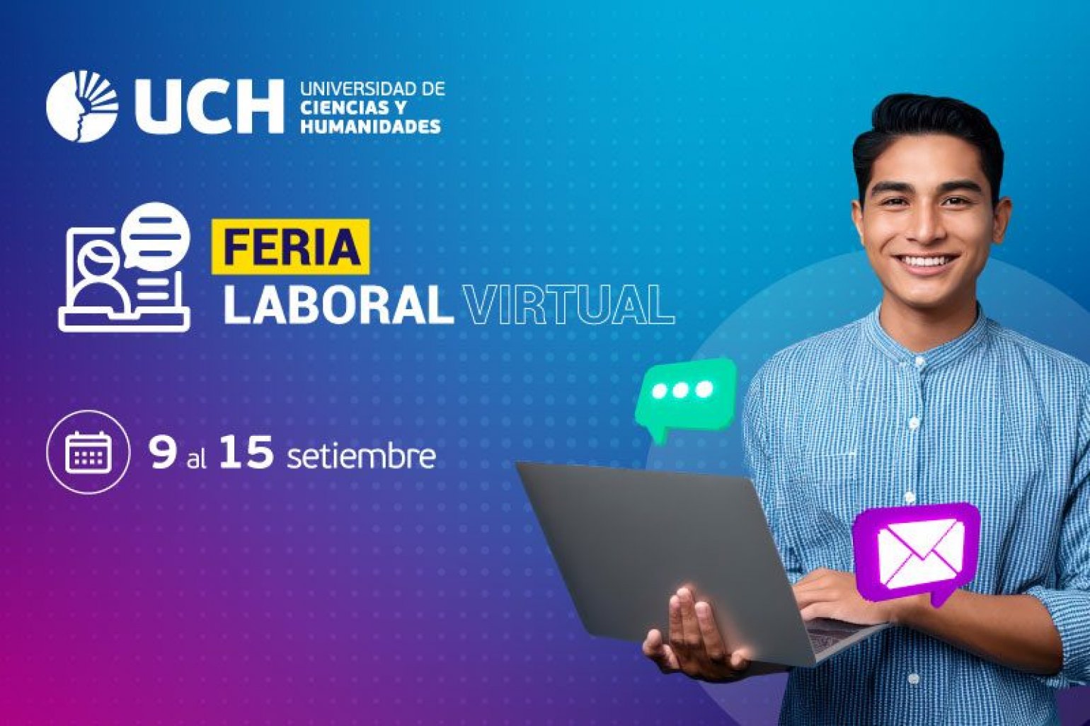 Feria Laboral Virtual UCH: Oportunidades exclusivas para estudiantes y egresados