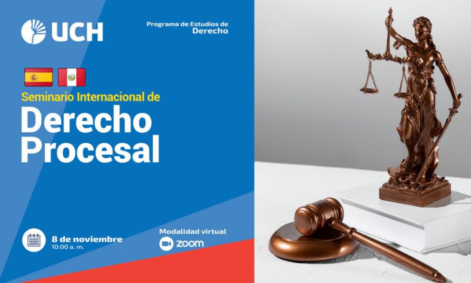 Seminario Internacional de Derecho Procesal: expertos de España y Perú abordarán temas actuales del derecho