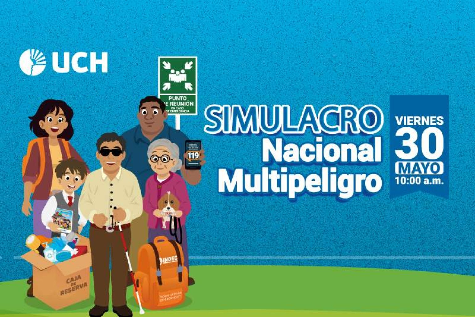 Simulacro Nacional Multipeligro: la UCH se prepara ante desastres