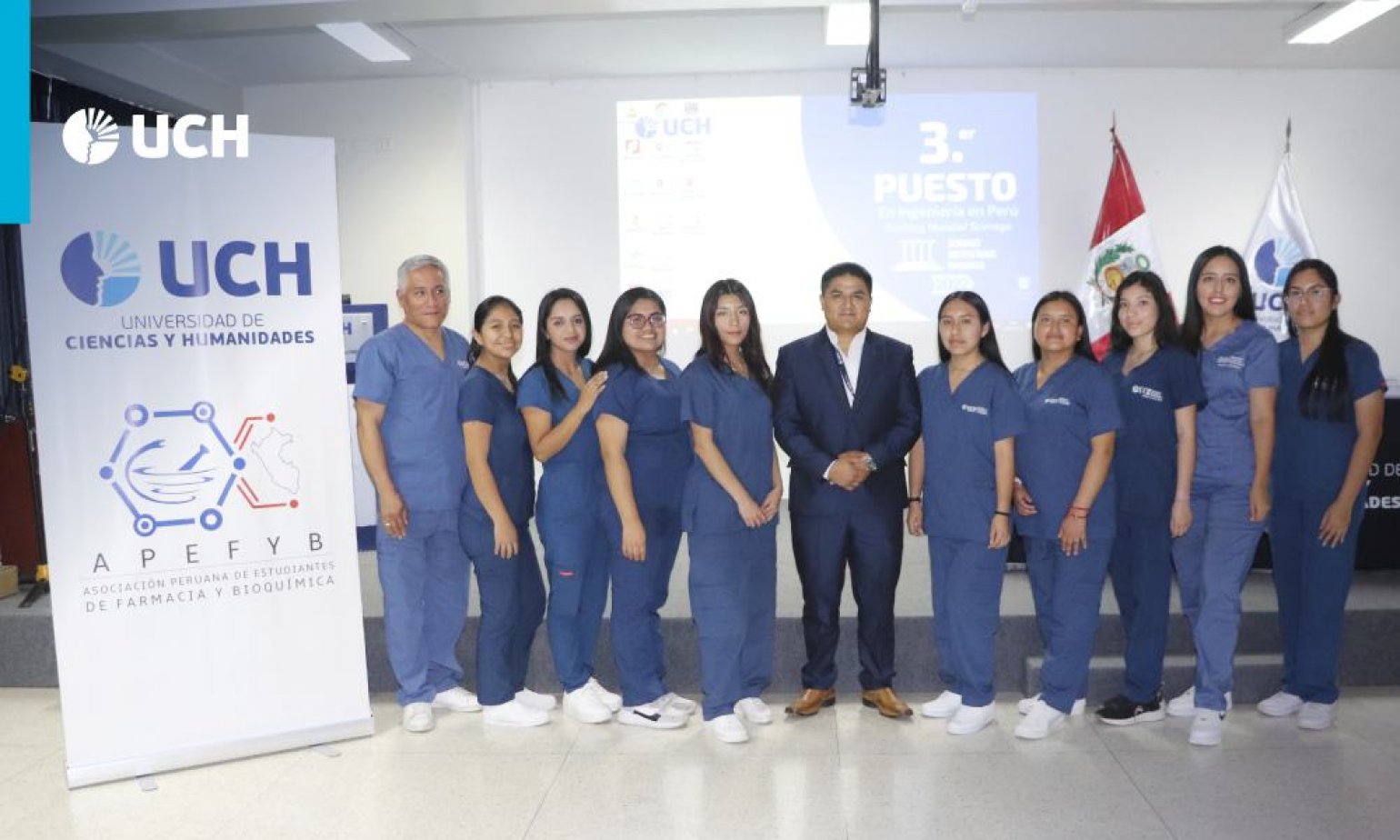 Estudiantes de la UCH se unen a la Asociación Peruana de Estudiantes de Farmacia y Bioquímica