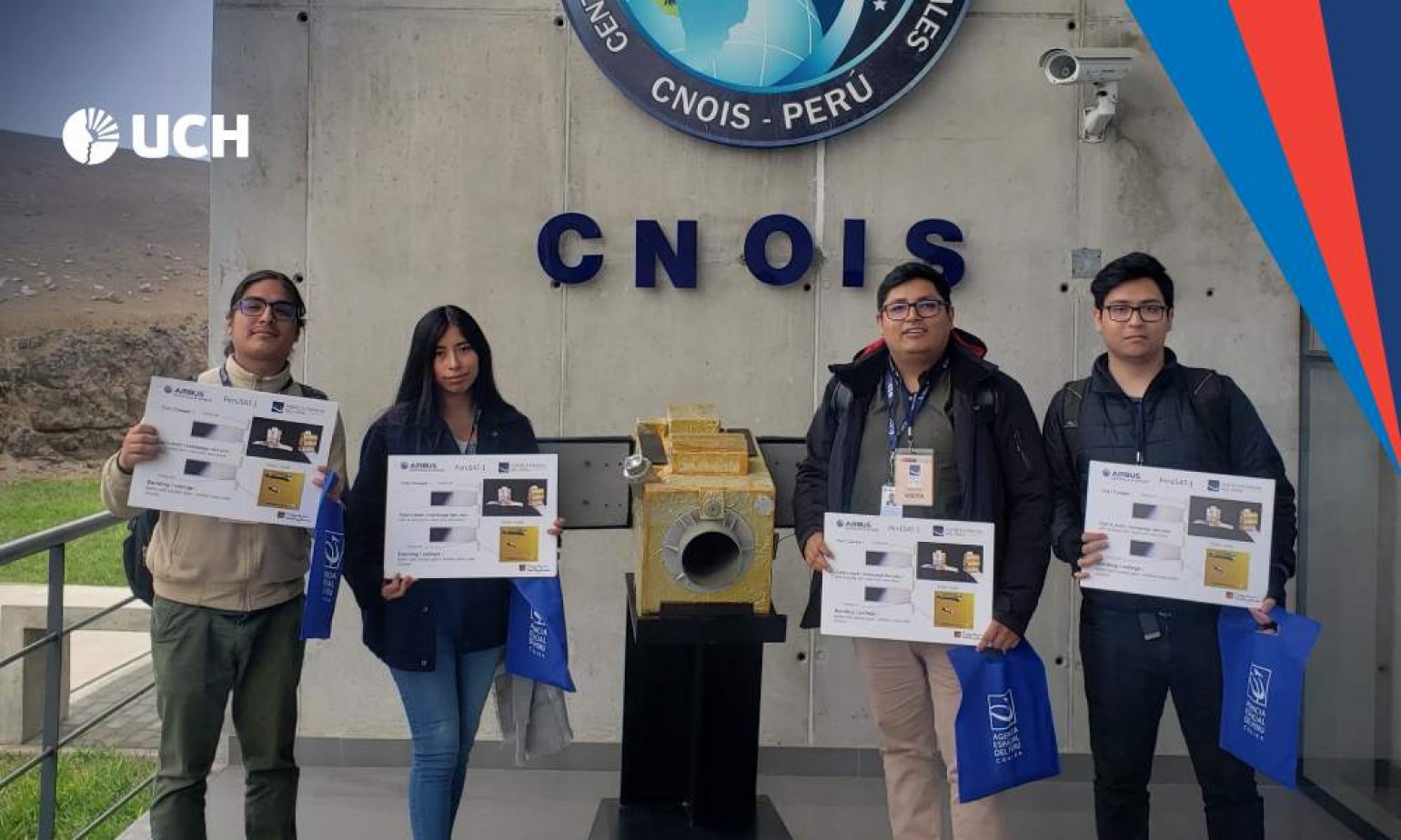 Estudiantes de la UCH visitan importantes centros de tecnología espacial en Perú