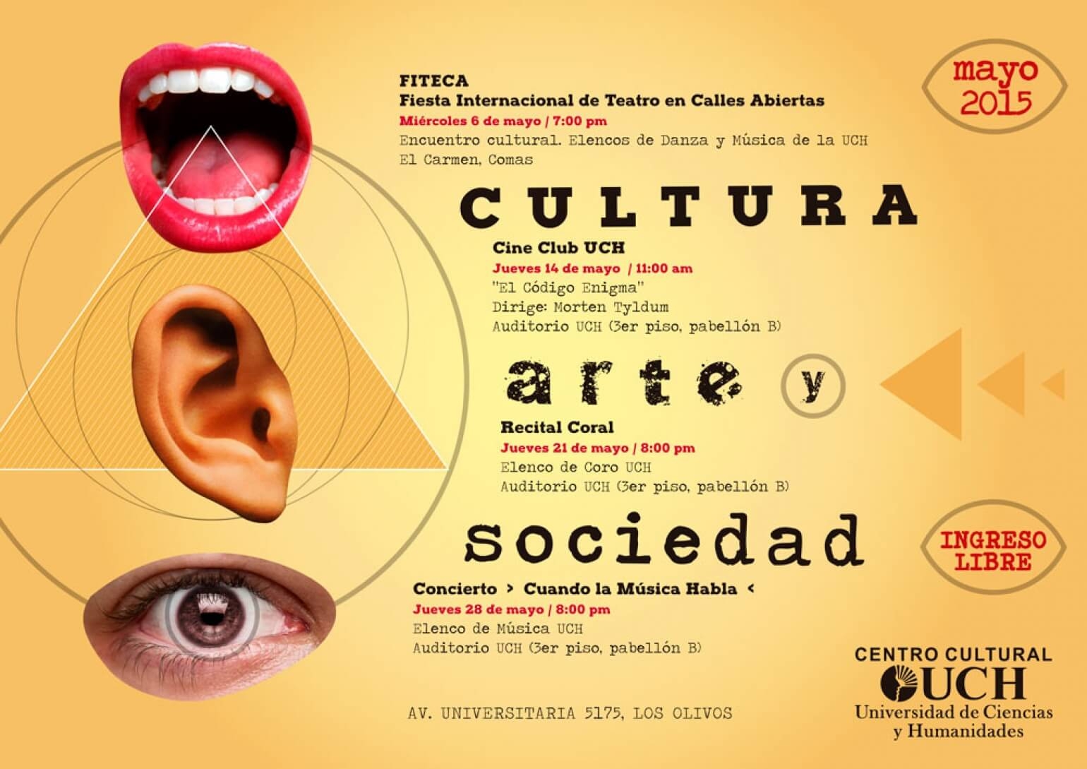 Banner del evento Cultura, arte y sociedad